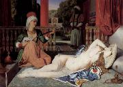Jean Auguste Dominique Ingres Odalisque with a Slave oil